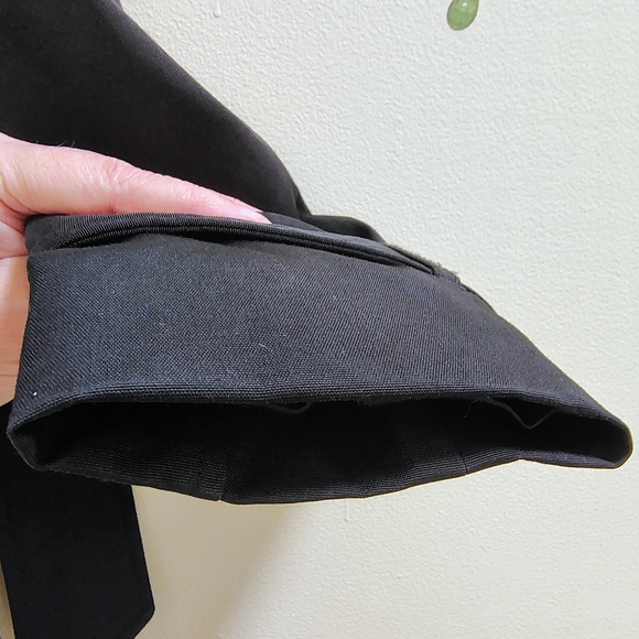 New York & Company Black Belted Trench Coat | Size Small - Picture 7 of 9